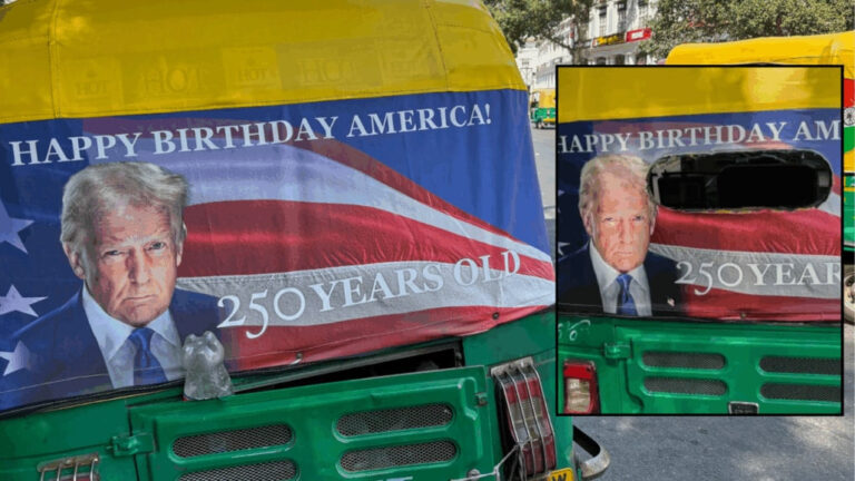 Trump-Themed Auto Rickshaws Roll Across Delhi as US Expands India Outreach Campaign